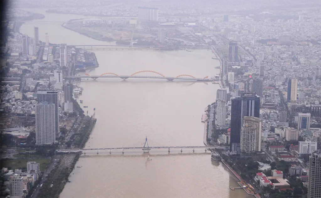 Trung trâm TP Đà Nẵng nhìn từ trên cao - Ảnh: B.D.